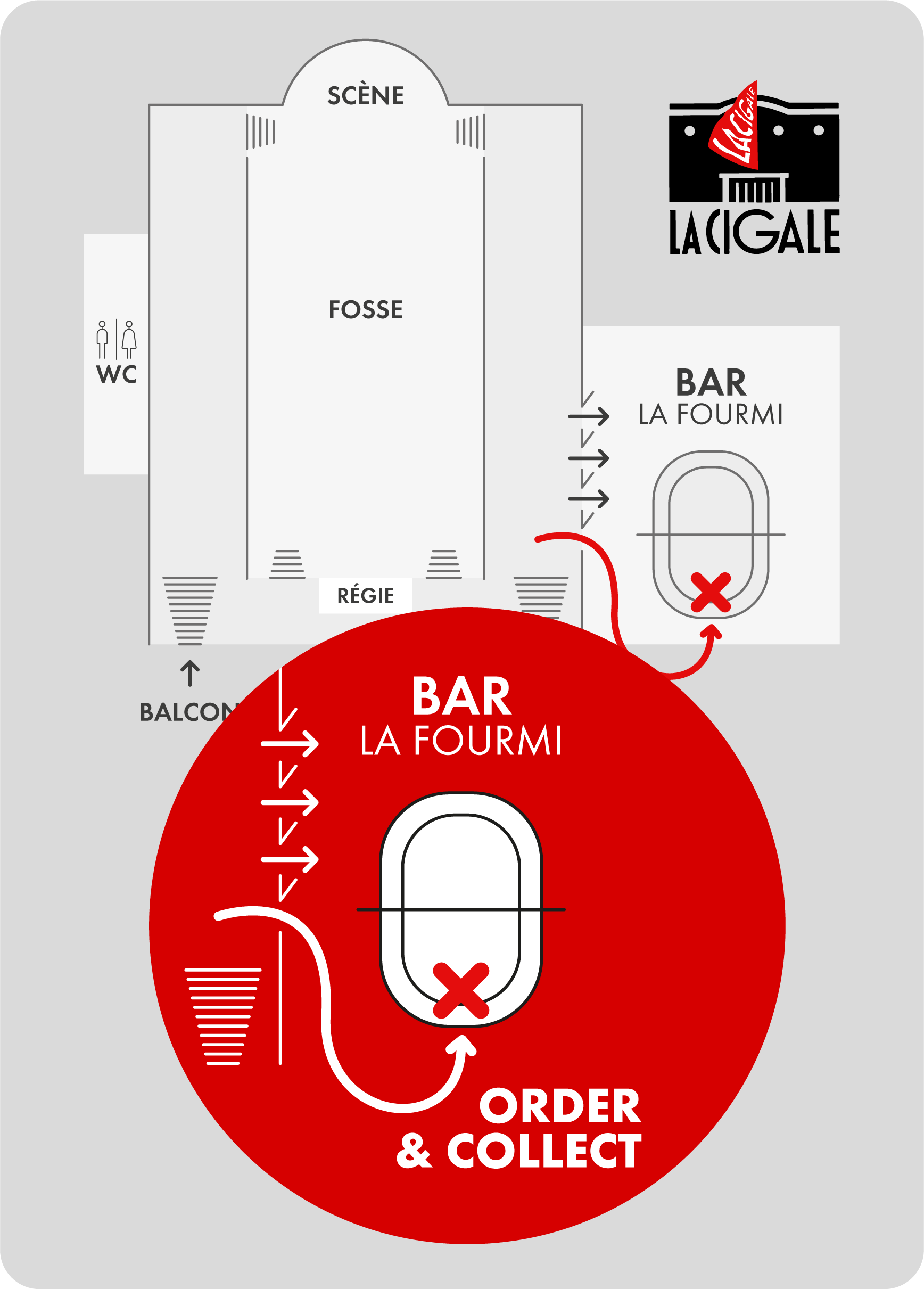 Plan d'accès au bar la Fourmi